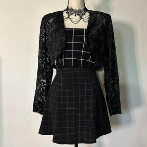 Vintage Sheer Velvet Burnout Bolero